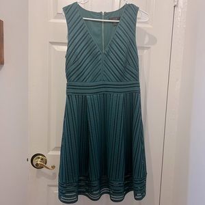 JCREW Fit and Flare teal dress